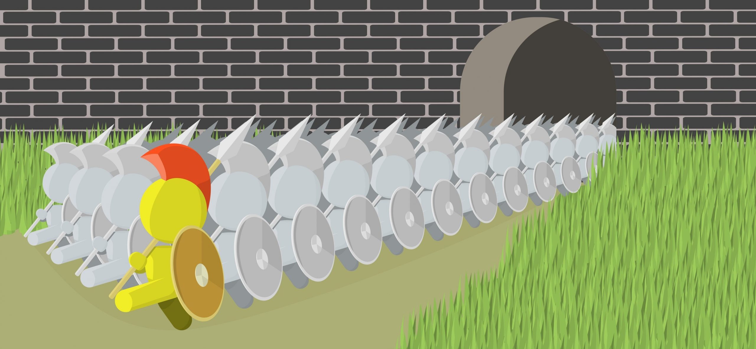 relentless army marching